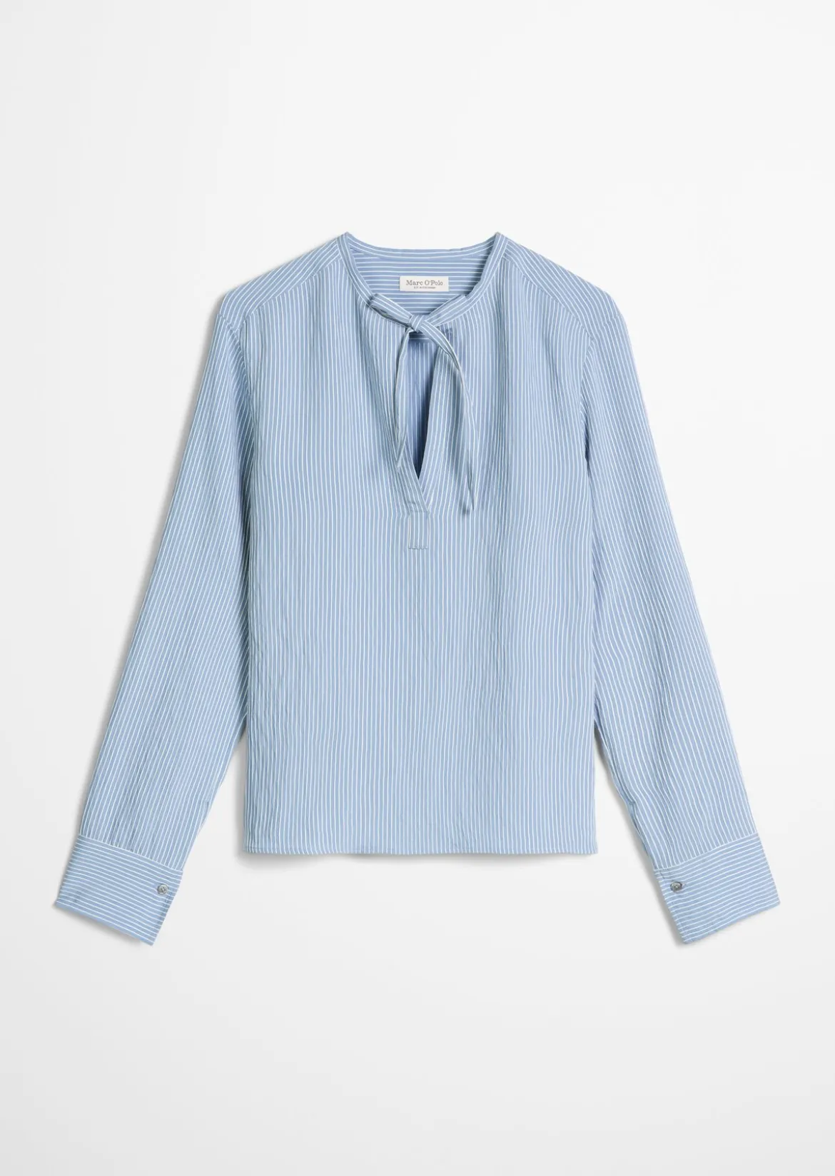 Crinkle-Streifenbluse A-Shape aus LENZING™ ECOVERO™