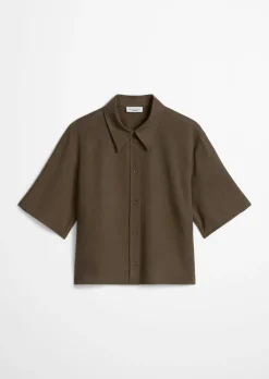 Crop-Bluse relaxed aus TENCEL™ Lyocell