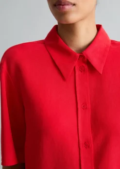 Crop-Bluse relaxed aus TENCEL™ Lyocell