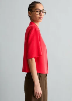 Crop-Bluse relaxed aus TENCEL™ Lyocell