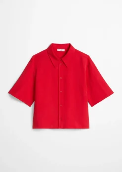 Crop-Bluse relaxed aus TENCEL™ Lyocell