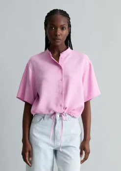 Crop-Blusenshirt relaxed aus TENCEL™ Lyocell