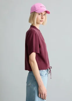 Crop-Blusenshirt relaxed aus TENCEL™ Lyocell