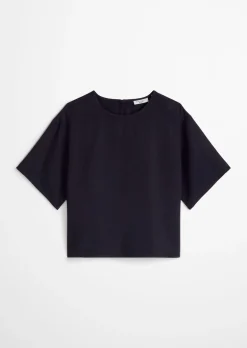 Crop-Blusenshirt relaxed aus TENCEL™ Lyocell