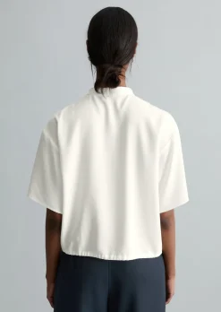 Crop-Blusenshirt relaxed aus TENCEL™ Lyocell