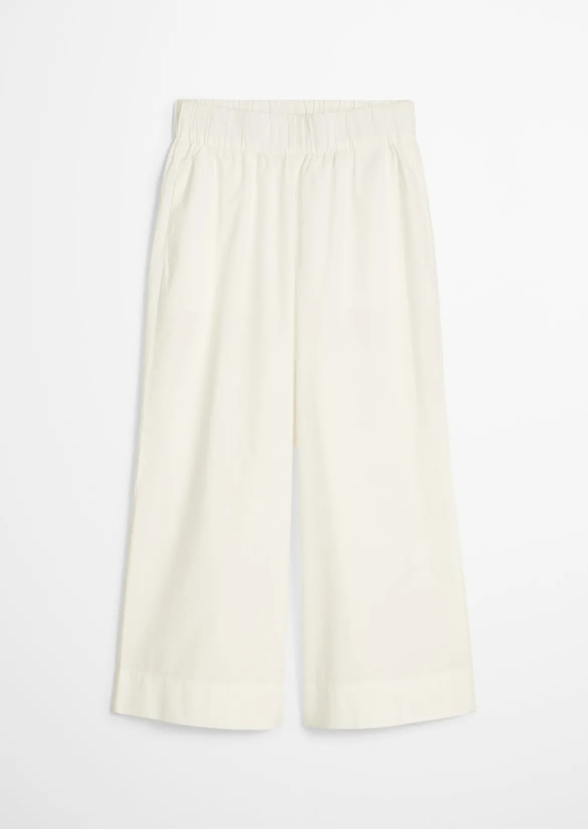 Culotte relaxed aus Papertouch-Popeline