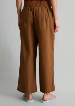 Culotte relaxed aus Papertouch-Popeline