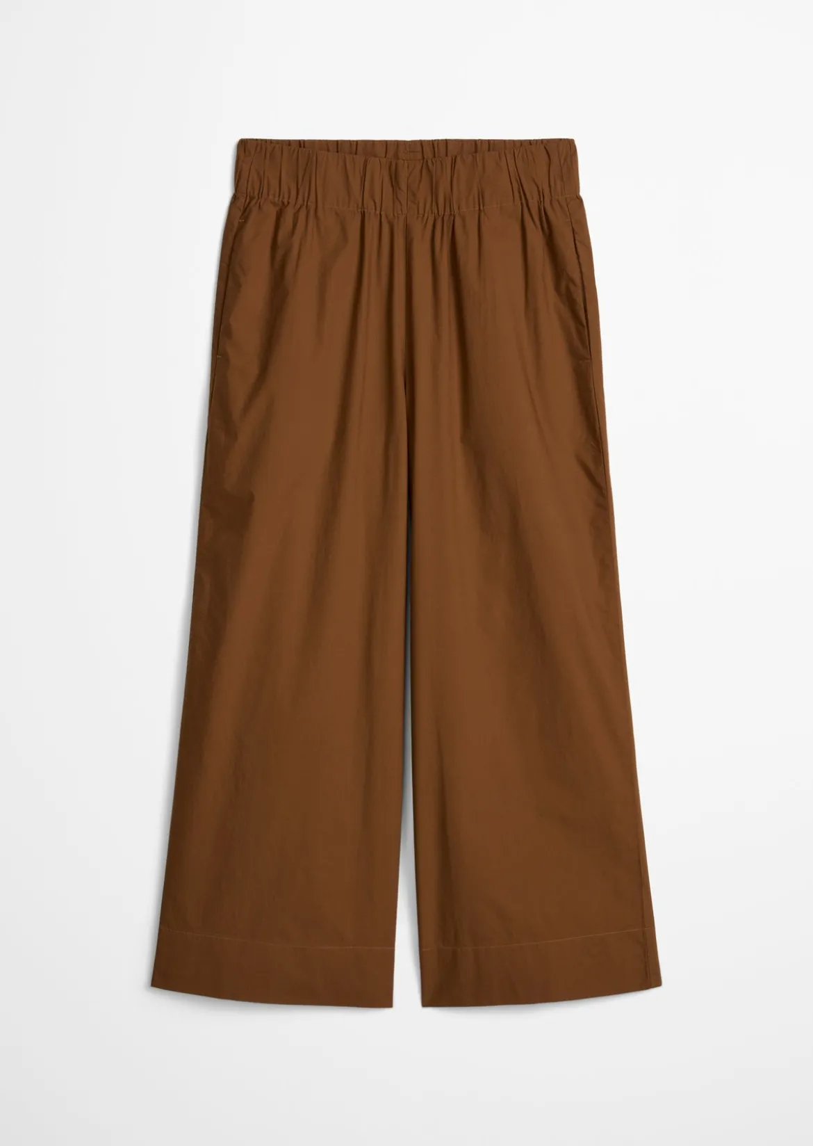 Culotte relaxed aus Papertouch-Popeline