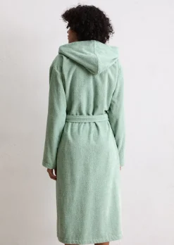 Damen-Bademantel Model Timeless Melange mit Kapuze