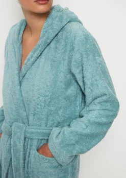 Damen-Bademantel Model Timeless mit Kapuze