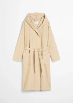 Damen-Bademantel Model Timeless Melange mit Kapuze