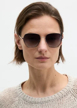 Damen-Sonnenbrille aus leichtem Metall
