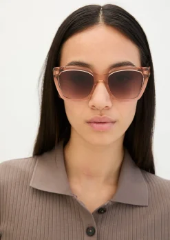 Damen-Sonnenbrille mit breitem Bio-Acetat-Rahmen