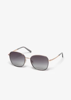 Damen-Sonnenbrille mit filigranem Metall-Rahmen