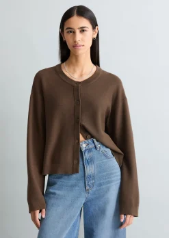 DfC Cardigan relaxed aus kompaktem Baumwollgarn