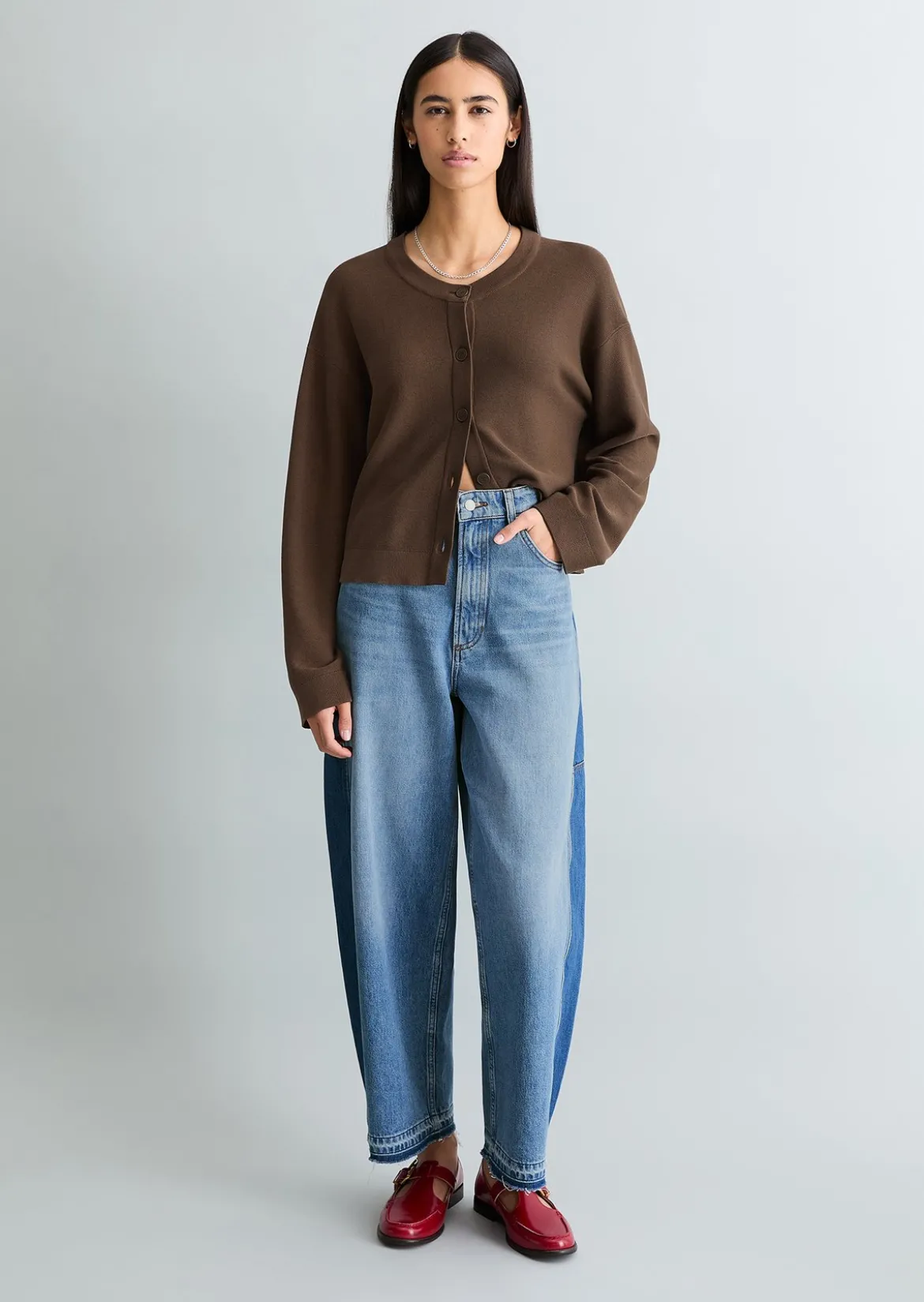 DfC Cardigan relaxed aus kompaktem Baumwollgarn