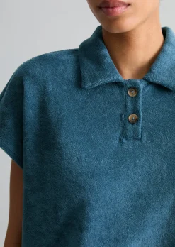DfC Frottee-Poloshirt relaxed aus Organic Cotton