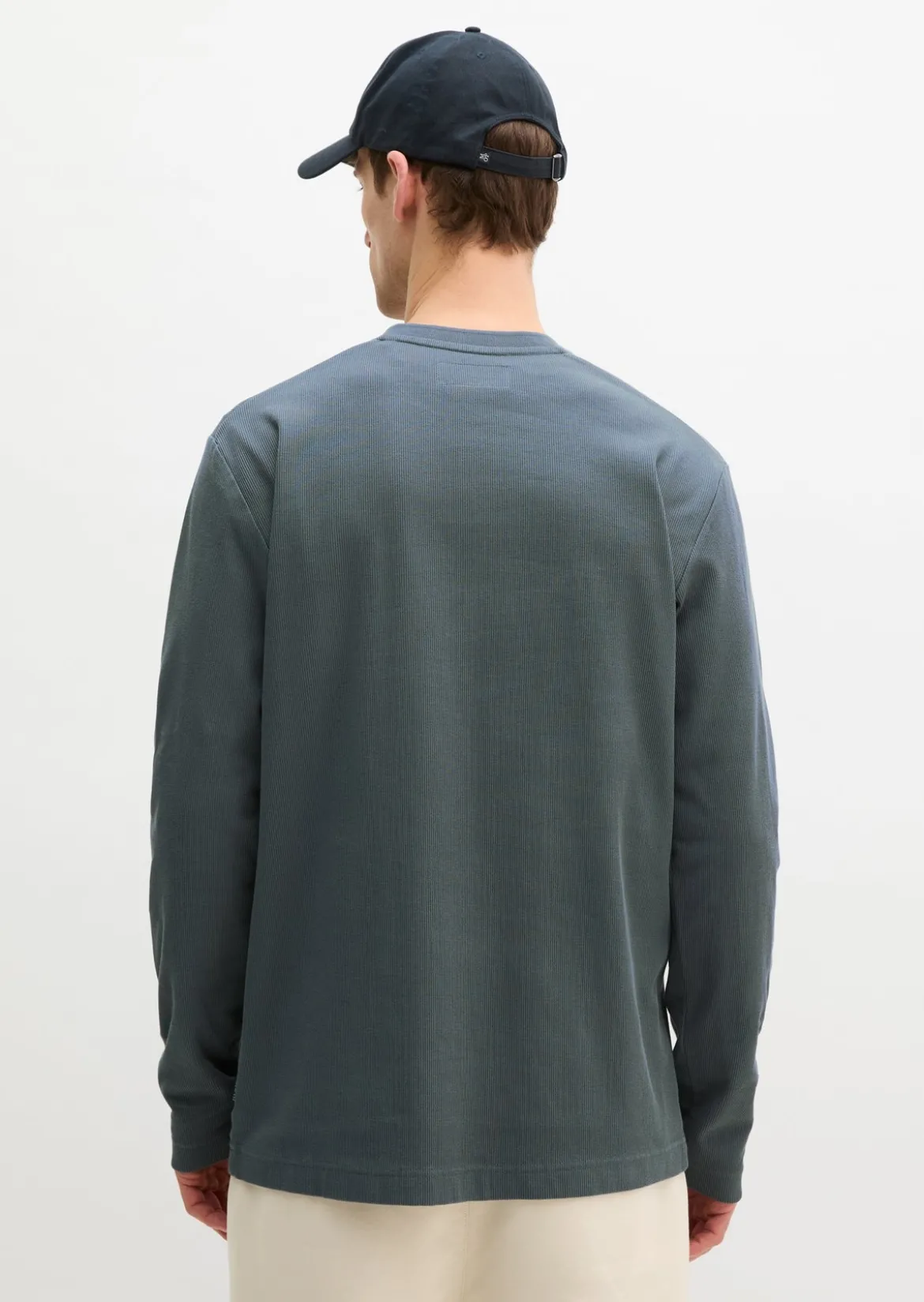 DfC Henley-Longsleeve regular aus geripptem Interlock-Jersey