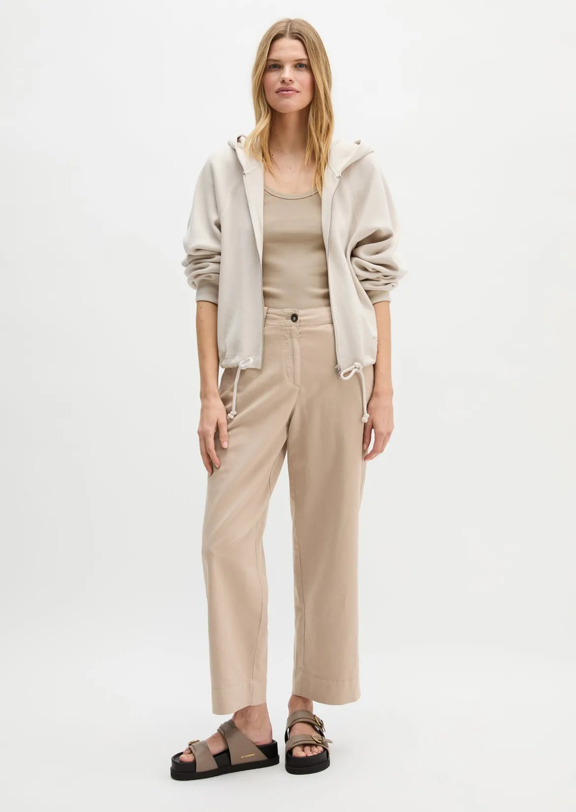 DfC Hoodie-Sweatjacke relaxed aus reiner Bio-Baumwolle