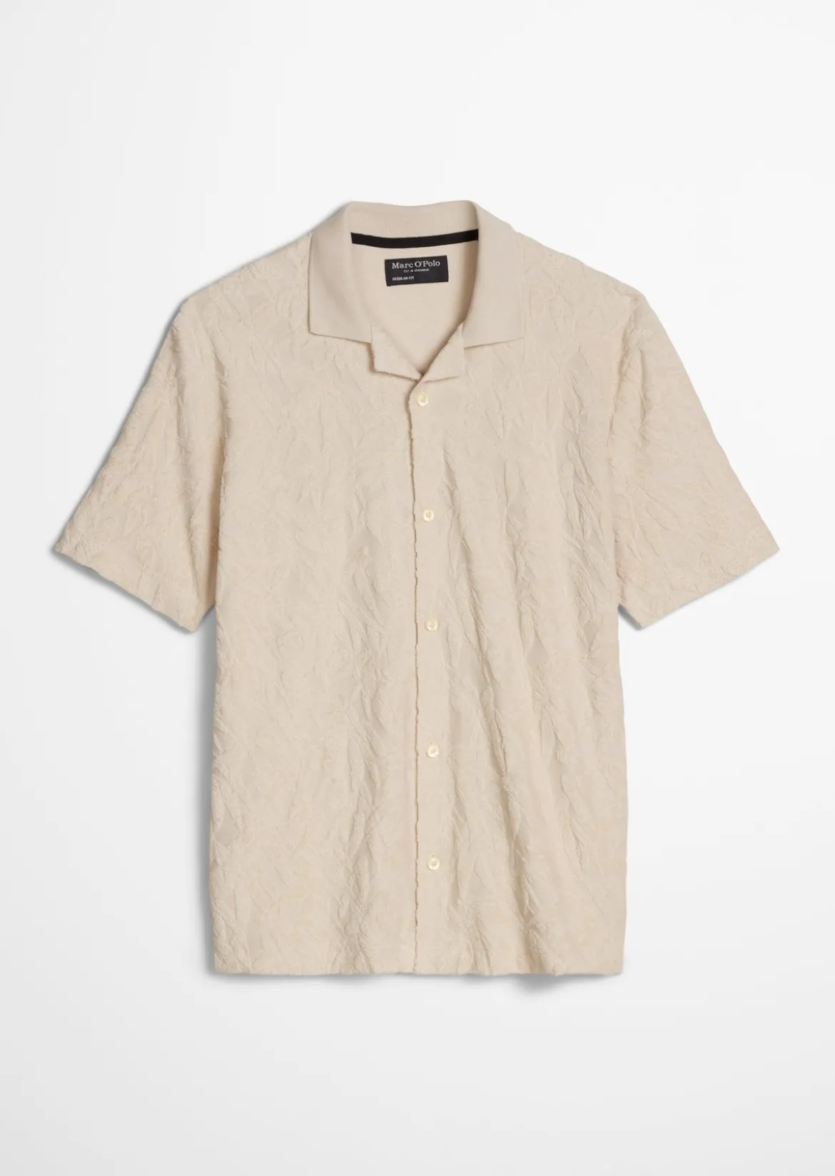 DfC Jerseyshirt regular mit weichem Frottee-Blattmuster