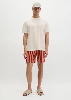 DfC Jerseyshorts regular mit Farb-und Struktur-Streifen