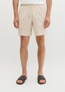 DfC Jerseyshorts regular mit weichem Frottee-Blattmuster
