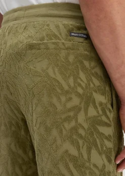 DfC Jerseyshorts regular mit weichem Frottee-Blattmuster