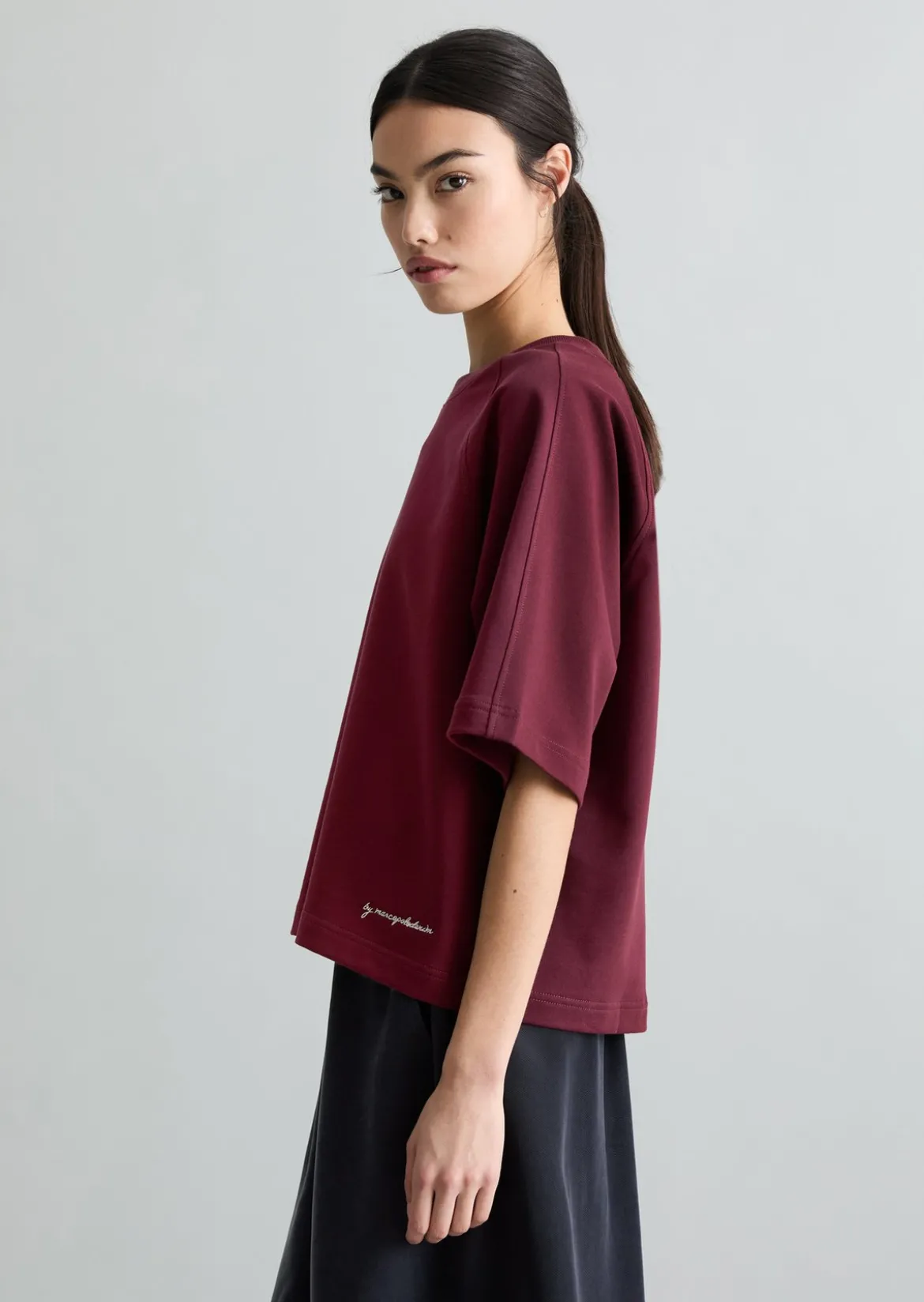 DfC Kurzarm-Sweatshirt relaxed aus reinem Organic Cotton