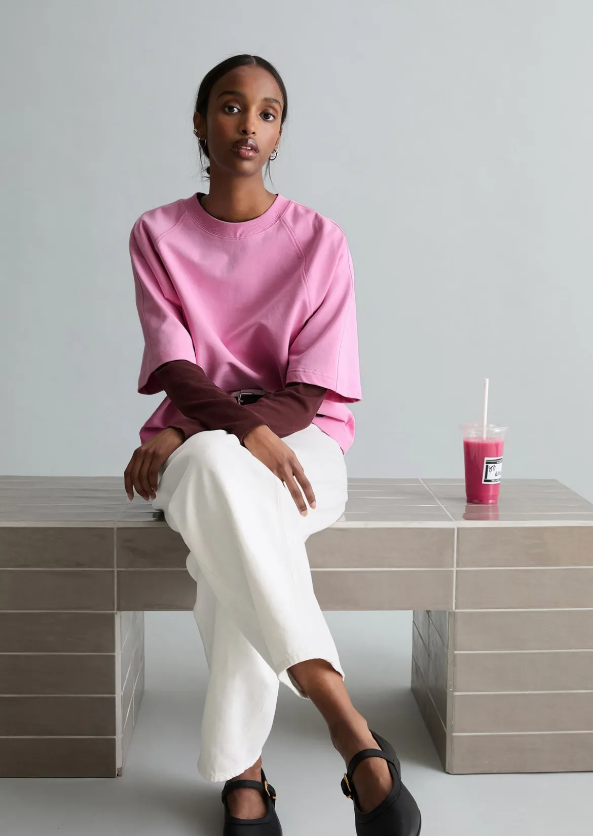 DfC Kurzarm-Sweatshirt relaxed aus reinem Organic Cotton