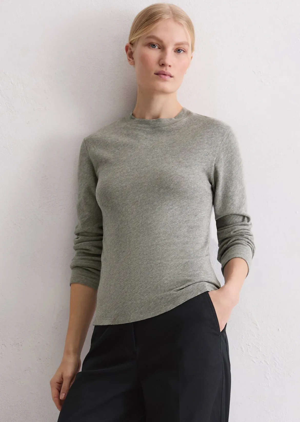 DfC Longsleeve regular aus Slub Jersey