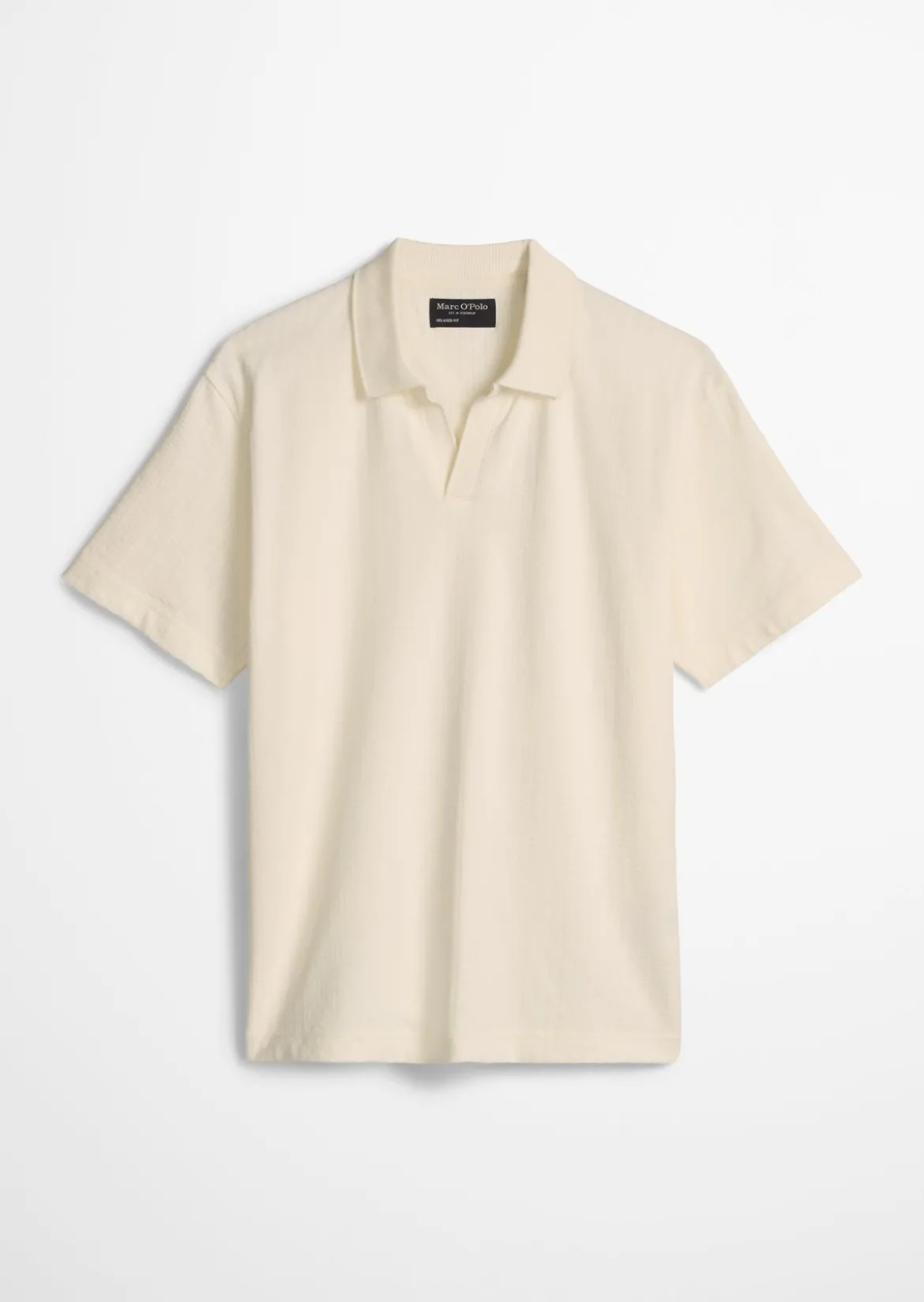 DfC Poloshirt Jersey Structure regular aus schwerem Ripp-Jersey