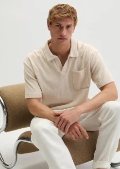 DfC Poloshirt loose aus Bio-Baumwoll-Frottee