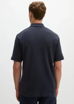 DfC Poloshirt regular mit feiner Waffel-Struktur