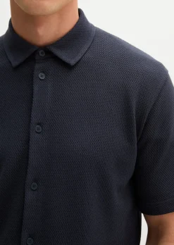 DfC Poloshirt regular mit feiner Waffel-Struktur