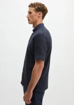 DfC Poloshirt regular mit feiner Waffel-Struktur