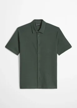 DfC Poloshirt regular mit feiner Waffel-Struktur
