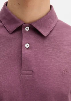 DfC Poloshirt Slub-Jersey regular aus weicher Bio-Baumwolle
