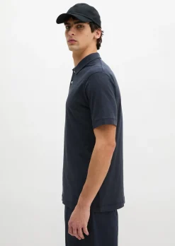 DfC Poloshirt Slub-Jersey regular aus weicher Bio-Baumwolle