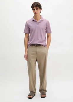 DfC Poloshirt Slub-Jersey regular aus weicher Bio-Baumwolle