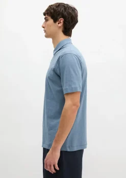 DfC Poloshirt Slub-Jersey regular aus weicher Bio-Baumwolle