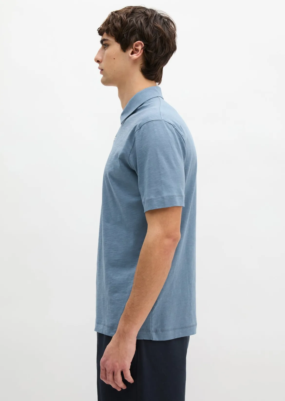 DfC Poloshirt Slub-Jersey regular aus weicher Bio-Baumwolle