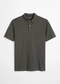 DfC Poloshirt Slub-Jersey regular aus weicher Bio-Baumwolle