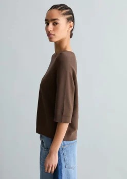 DfC Pullover relaxed aus kompaktem Baumwollgarn