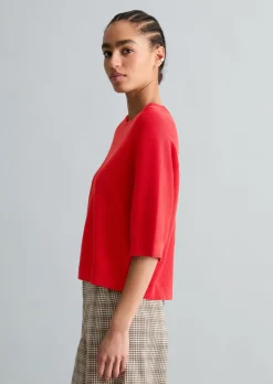 DfC Pullover relaxed aus kompaktem Baumwollgarn