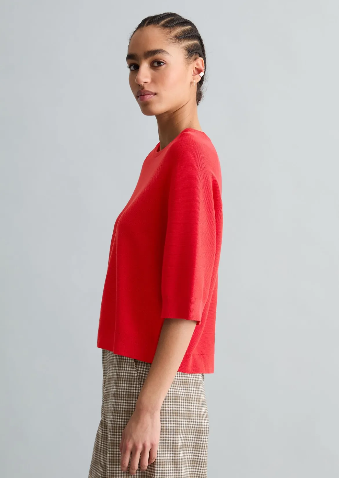 DfC Pullover relaxed aus kompaktem Baumwollgarn