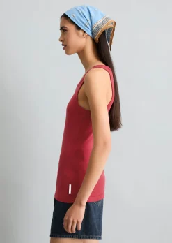 DfC Ripp-Tanktop slim aus Bio-Baumwoll-Stretchjersey