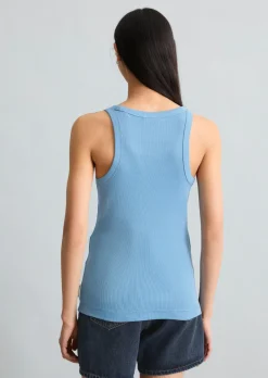 DfC Ripp-Tanktop slim aus Bio-Baumwoll-Stretchjersey