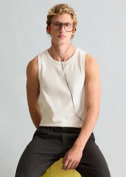 DfC Ripp-Tanktop slim aus Bio-Baumwoll-Mix