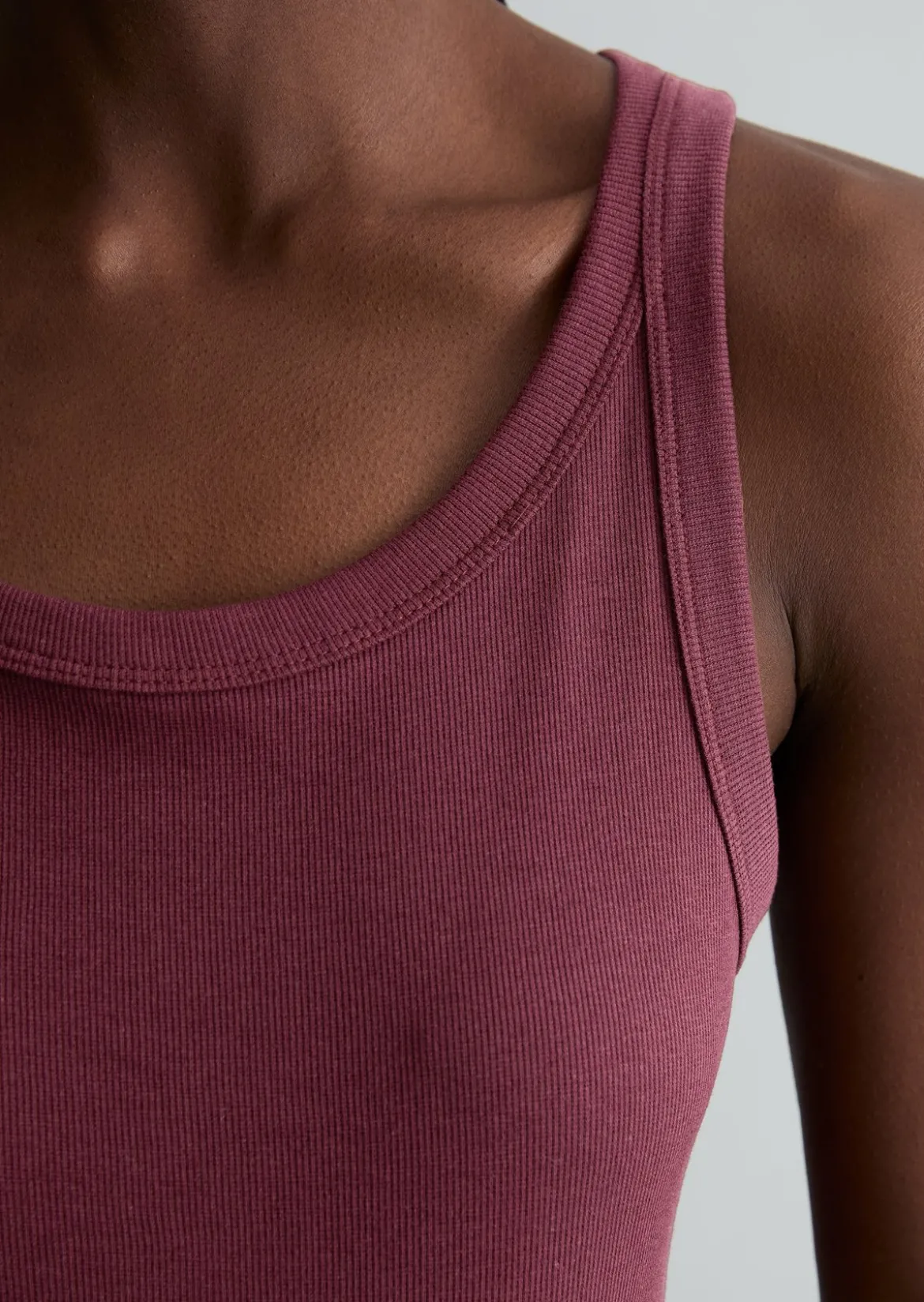 DfC Ripp-Tanktop slim aus Bio-Baumwoll-Stretchjersey