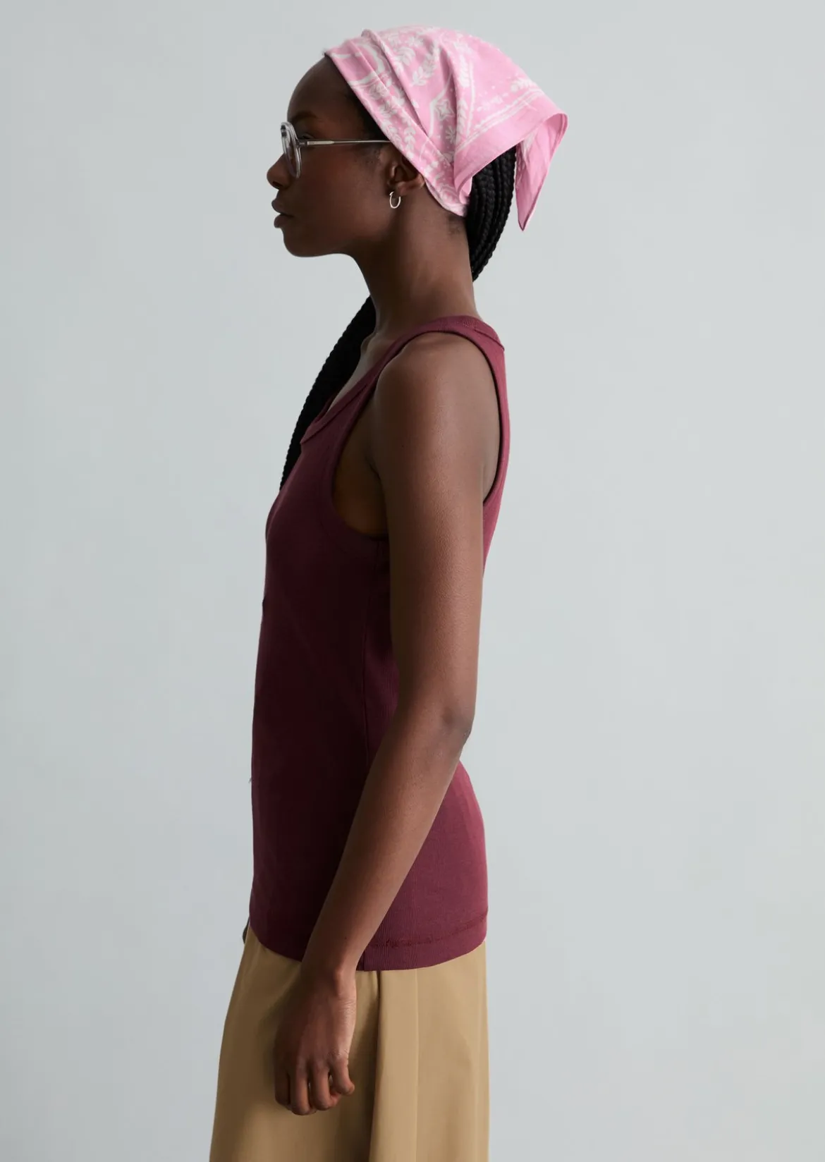 DfC Ripp-Tanktop slim aus Bio-Baumwoll-Stretchjersey